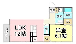 福岡県北九州市小倉北区篠崎2【アパート】の間取り