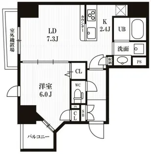 PEAKS神田(ピークス神田)【旧:レクシード神田】【3階】の間取り