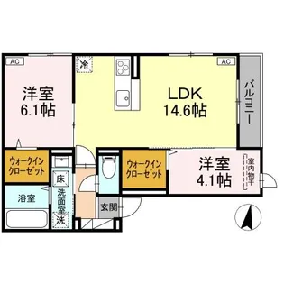 広島県福山市手城町3【アパート】の間取り