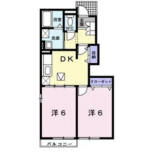 サンリットヒルズ【1階】の間取り