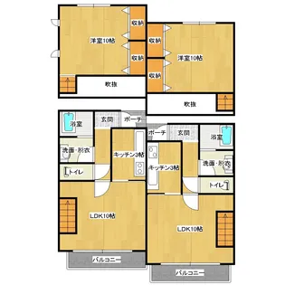 サニーコート乙戸南E棟【1階】の間取り