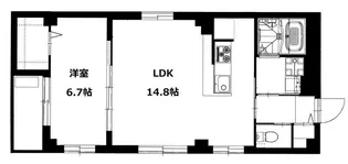 神奈川県川崎市川崎区池田1【マンション】の間取り
