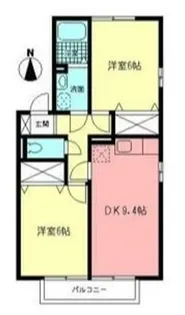 フォンティーヌII【2階】の間取り