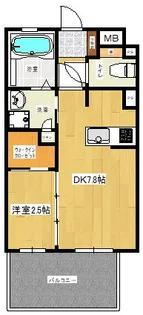 フロンティアききつIII【7階】の間取り