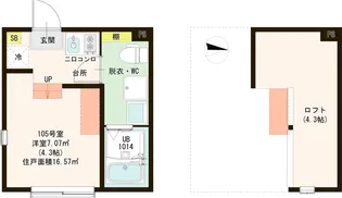 ハーモニーテラス青井X【1階】の間取り
