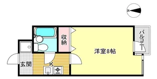 ヴィラサンシルク西大路【3階】の間取り