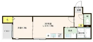 L’Envol 六町【3階】の間取り