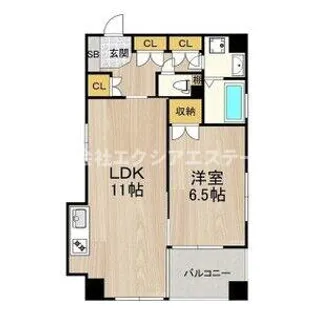 K.H.E【6階】の間取り