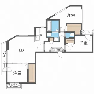 Dolce Fushimi【4階】の間取り