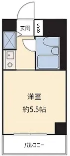 リブゼ横浜南【7階】の間取り