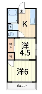 清田コーポ【2階】の間取り