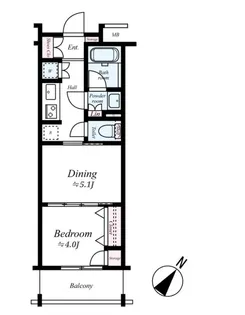 日神デュオステージ関内大通り公園【4階】の間取り