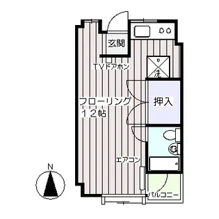コーポラスドミール【1階】の間取り