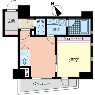 フレックスタワー横浜野毛【4階】の間取り