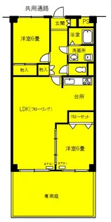 エンゼルハイム王子【1階】の間取り