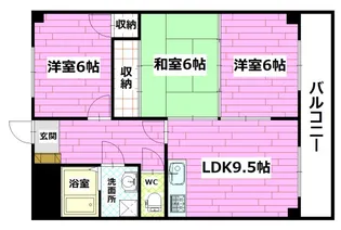 メゾン古田【3階】の間取り
