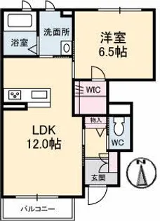シャーメゾンCOLZA A棟【1階】の間取り