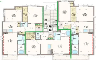 シャーメゾン久美浜【1階】の間取り