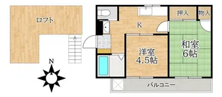フラワーハイム【2階】の間取り