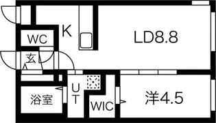 CONSOLATA東区役所前(コンソラータヒガシクヤクショマエ)【1階】の間取り