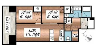 HARUMI FLAG SUNVILLAGE C棟【10階】の間取り