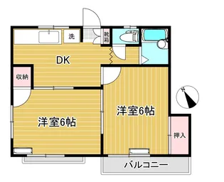 ウイングスII【2階】の間取り