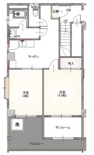 ジブリィ三鷹【2階】の間取り