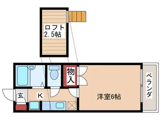 アルベ-ル武蔵境II【2階】の間取り