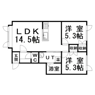 WEST PARK【1階】の間取り