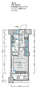 メインステージ錦糸町IX【2階】の間取り