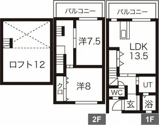 フレグランスダイワ IIの間取り