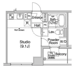 コンフォリア上野広小路【2階】の間取り