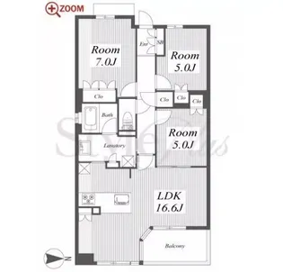 ザ・パークハウス白壁三丁目【2階】の間取り