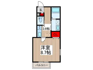 ASTERISK【1階】の間取り