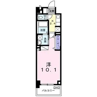 ウィステリア パーク 稲毛海岸【4階】の間取り