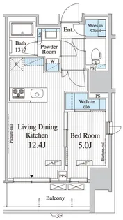 パークアクシス御茶ノ水【7階】の間取り