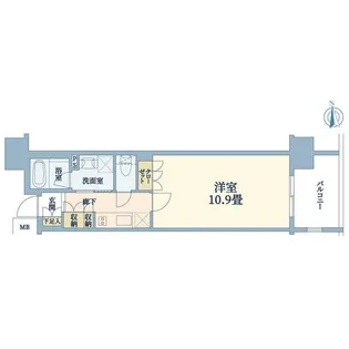 PREMIUM CUBE秋葉原【7階】の間取り