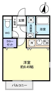 グランニールwest勝田台【1階】の間取り