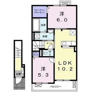 江合 弐番館【2階】の間取り