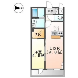 ビリーブハナゾノ(Believe Hanazono)【2階】の間取り