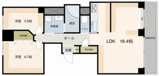 南青山第一マンションズ【7階】の間取り