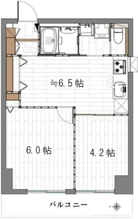 ライオンズマンション蓮沼【2階】の間取り