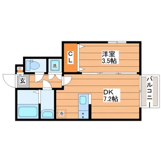 Callais【1階】の間取り