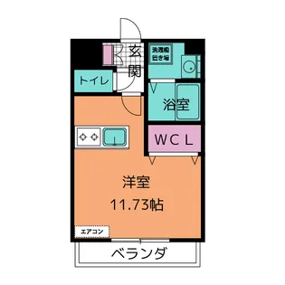 プレミアムキャッスル有松【6階】の間取り