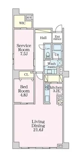 グラマシー恵比寿【1階】の間取り
