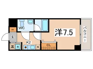 レジデンスナンワ【11階】の間取り