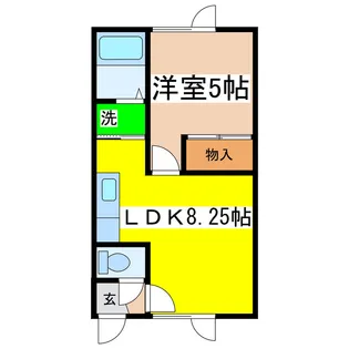 イシュタール鶴巣【1階】の間取り