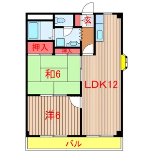 セブンフォリスト【2階】の間取り