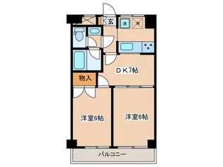 カーサヴェルデ経堂【5階】の間取り