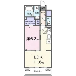 ロト フィオーレ【1階】の間取り